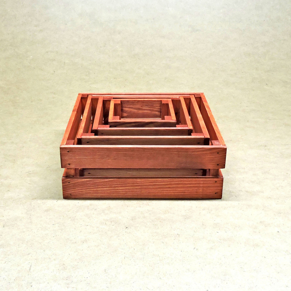 Набір коробів для зберігання "Мілена" 4шт корал Миколаїв - фото 3