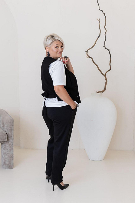 Жіночі стильні штани з якісного, щільного трикотажу. 52/54 Одеса - фото 2