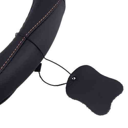 Чохол на кермо VLOD-L285 L чорний-коричневий перфорована шкіра з боковинами Харків