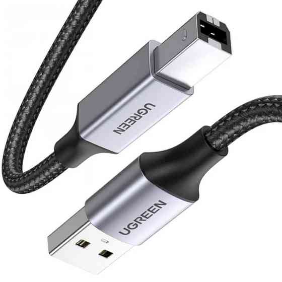 Кабель для принтера USB 2.0 - USB type B Ugreen US369 80801 (Чорний, 1м) Николаев