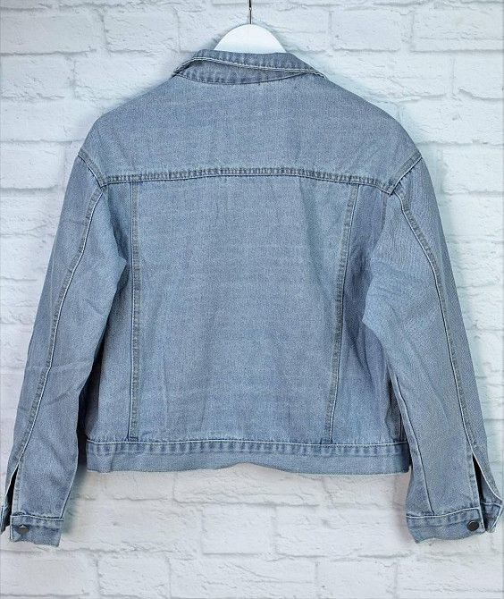 Джинсовая куртка женская оверсайз весна/осень р 42-46 Харьков - изображение 4