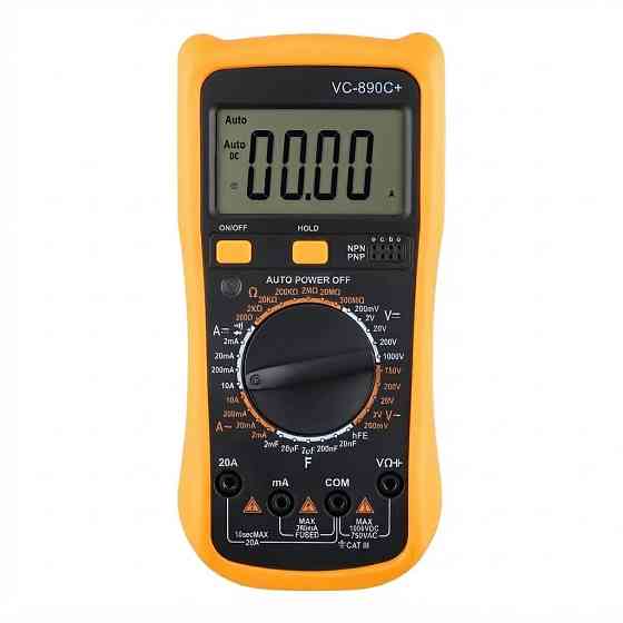 Цифровий мультиметр VC-890C+ (Жовтий) Київ