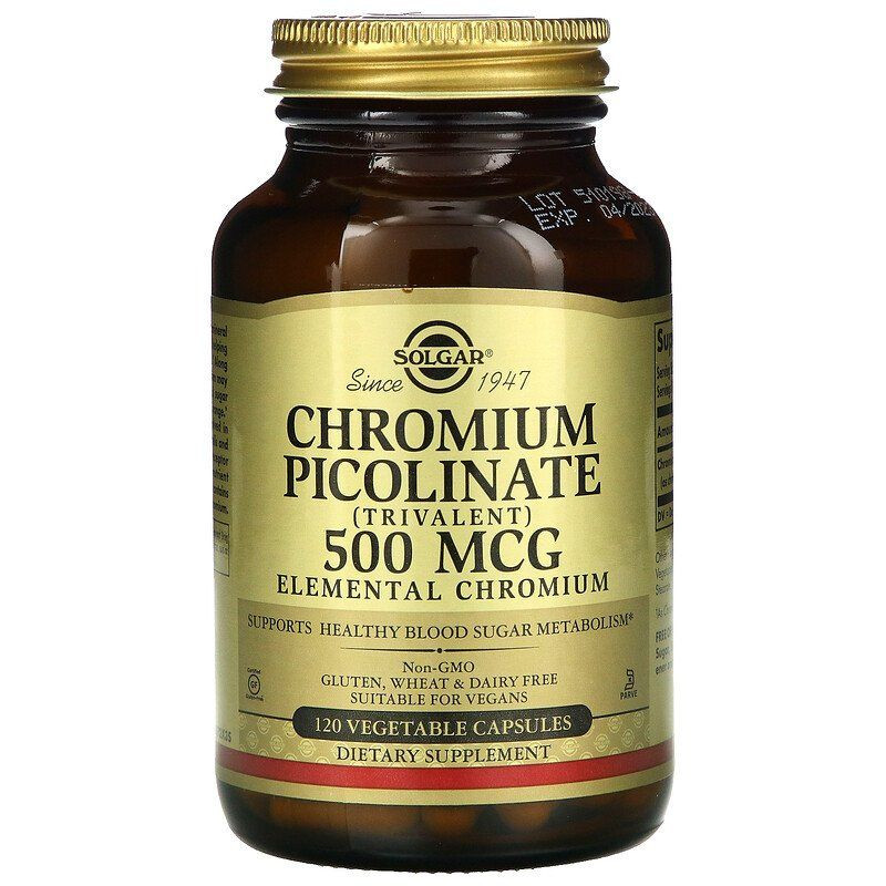 Хром піколінат (Chromium picolinate) 500 мкг 120 капсул Київ - фото 1