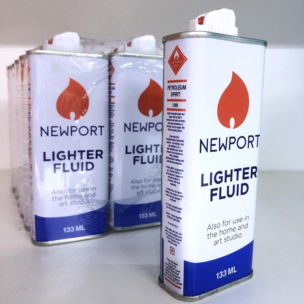 Бензин для заправлення бензинових запальничок типу Zippo в металевій банці з дозатором NEWPORT 133 мл Одеса - фото 1