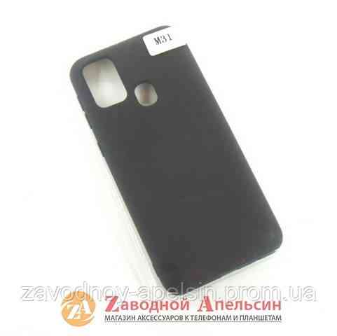 Samsung M31 M315 силиконовый чехол (черный) Одесса