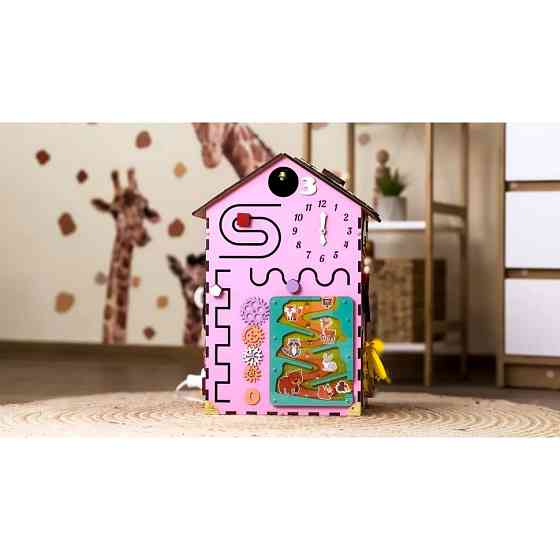 Розвиваюча іграшка Бізікуб "Будинок" TG200111 рожевий, 55х30х30 см Вінниця