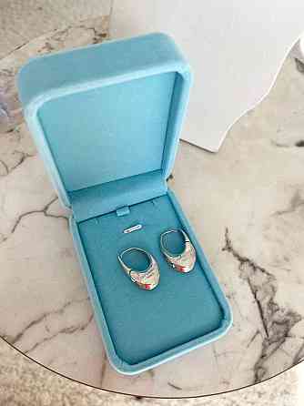 Сережки Saint Laurent у білому золоті Одеса