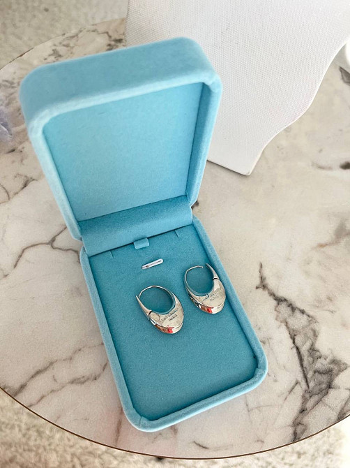 Сережки Saint Laurent у білому золоті Одеса - фото 2