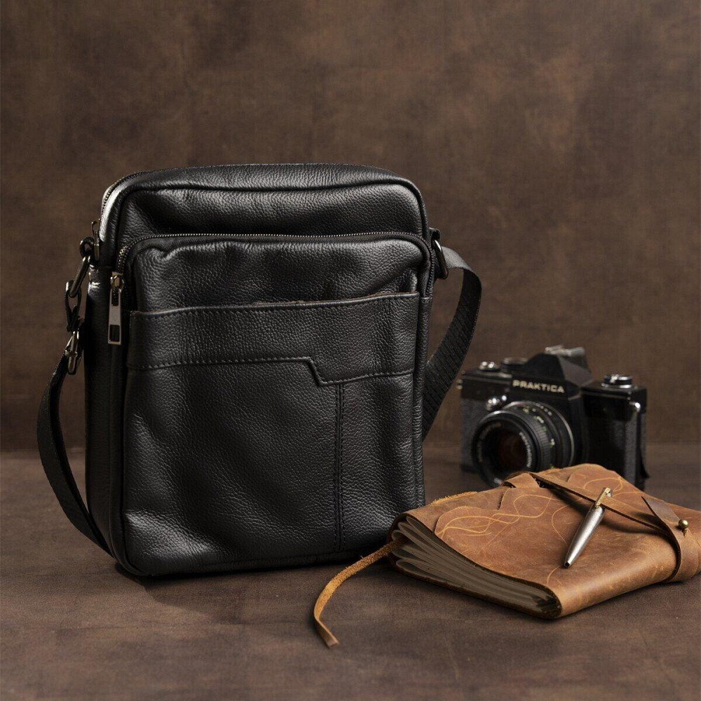 Сумка мужская флотар Vintage 14743 Черная Киев - изображение 2