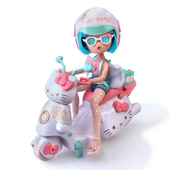 Ігровий набір 4SF Manga Dolls серії Hello Kitty – Красуня Пінк на скутері Дніпро