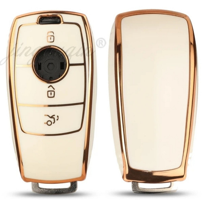 Захисний чохол для автомобільного ключа Mercedes Benz Білий Смела - изображение 1