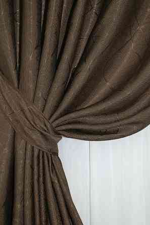 Шторная ткань лён рогожка, коллекция 