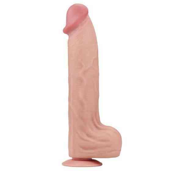 Фалоімітатор - Sliding-Skin Dual Layer Dong 14" Flesh Sex Aura Київ