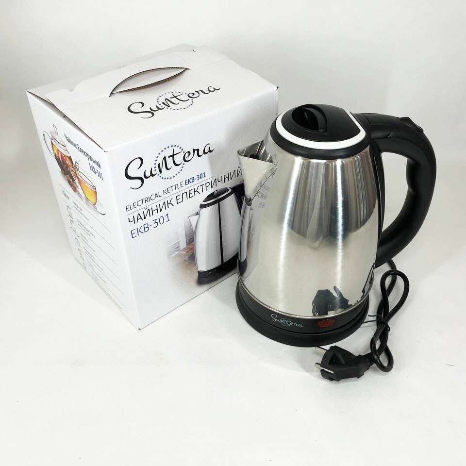 Потужний побутовий електрочайник Suntera EKB-301 1500 Вт, Чайник красивий електричний DK-50 Івано-Франківськ - фото 2