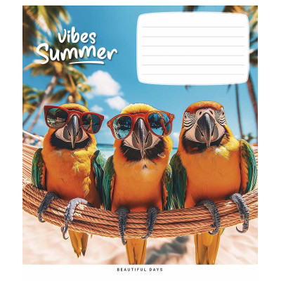 Тетрадь Школярик Summer vibes 24 листа линия (024-3494L) Винница - изображение 4