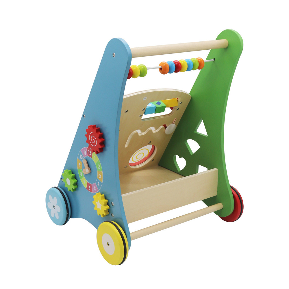 Детская деревянная учебная коляска ходунки AVKO J001 (40008001) для детей Киев - изображение 3