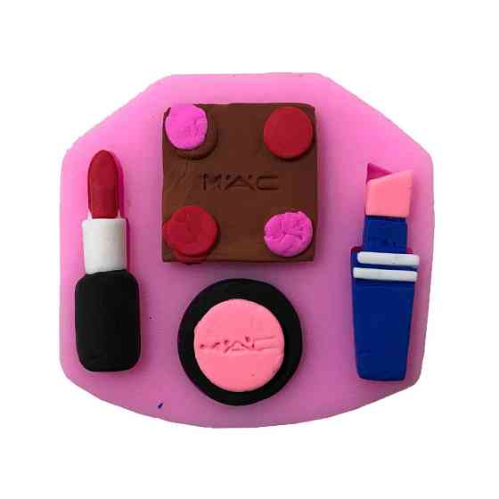 Молд силиконовый Косметика 68 на 63 мм розовый Киев