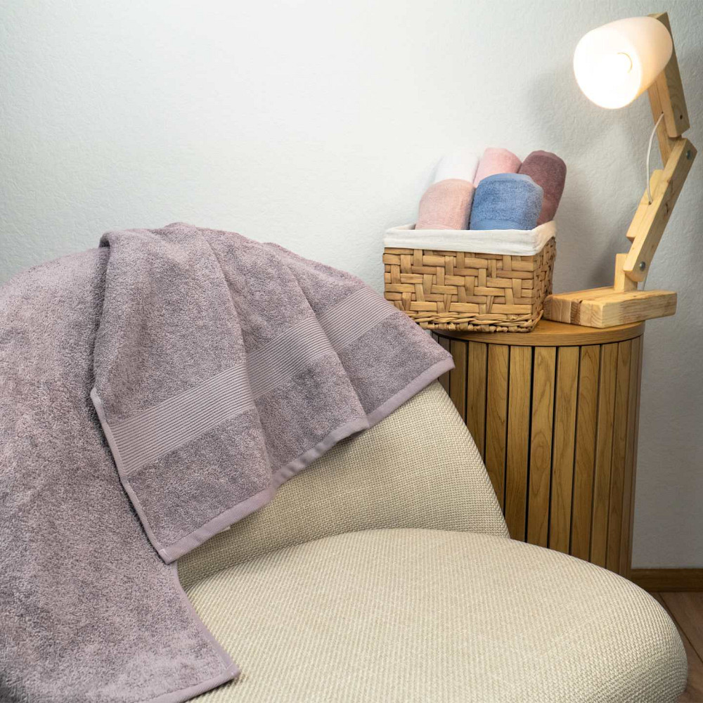 Махровий рушник середнього розміру з Бордюром GM Textile 50х90см 400г/м2 (Кавовий) Суми - фото 5