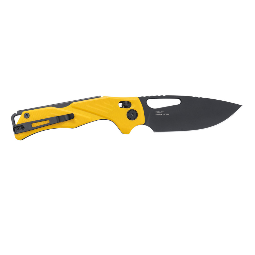 Ніж складаний туристичний SRM Mirage 239X-GY (9.2 см) 14C28N / G10 жовтий Київ - фото 3