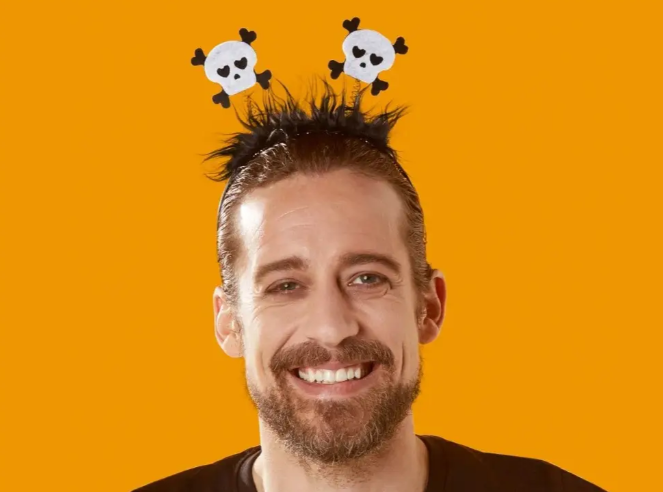 Обруч на Хэллоуин Черепа one size черно-белый Киев - изображение 4