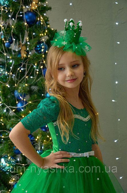 Пышное зеленое платье для девочки Елочка, Капуста, Лягушка Кривой Рог - изображение 5
