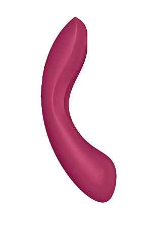 Вакуумный вибратор с тройной стимуляцией Satisfyer Curvy Trinity 1, бордовый Sex Aura Киев