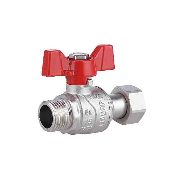 Кран кульовий із накидною гайкою Thermo Alliance Forte 1/2" ВЗ для води прямий SF261W15 Київ