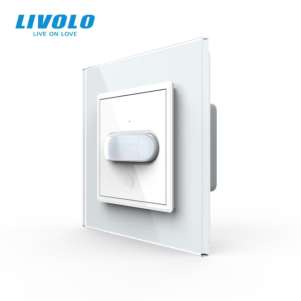 Датчик присутності та руху з автоматичним та ручним керуванням Livolo білий скло (VL-C7FCU-2WP) Коломыя - изображение 1