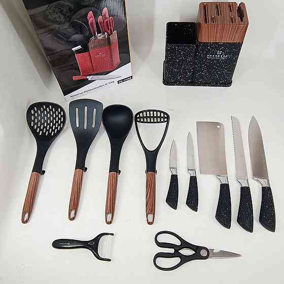 Набор ножей кухонных сталь, Топ лучших ножей для кухни, Нержавеющий кухонный нож Отличный набор UR-66 Львов