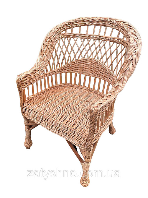 Кресло плетеное с низкой спинкой Киев - изображение 5