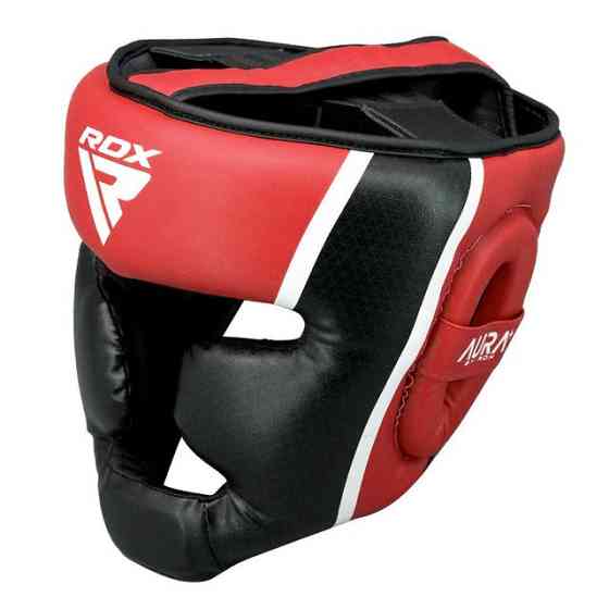 Боксерський шолом RDX AURA PLUS T-17 Red/Black M (капа у комплекті) Каменское