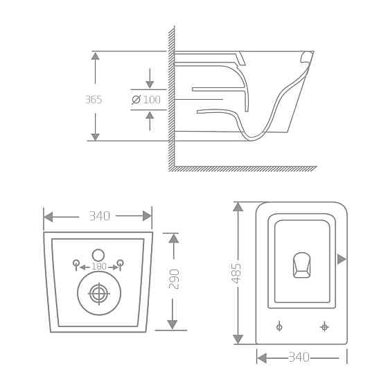 Унітаз підвісний Qtap Crow Ultra Quiet 485×340×290 мм, Matt Black, із сидінням Slim Duroplast/Soft-close/ Quick Release Київ