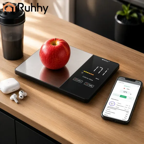 Електронні кухонні ваги з bluetooth та РК-дисплеєм до 5 кг Ruhhy (24632) Нововолинськ