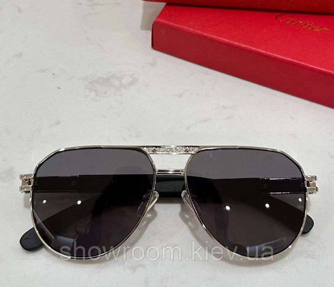 Мужские солнцезащитные очки (0653) silver Lux Киев - изображение 3