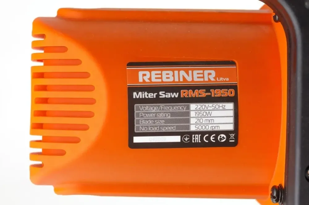 Торцювальна пила Rebiner RMS-1950 (210 мм, 1400 Вт) Львів - фото 4
