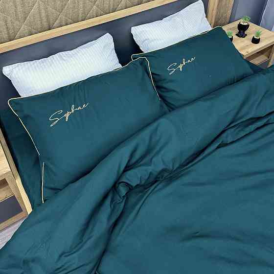 Комплект постільної білизни Сатин, Двоспальний 180х220 Мурена (88-141) Київ