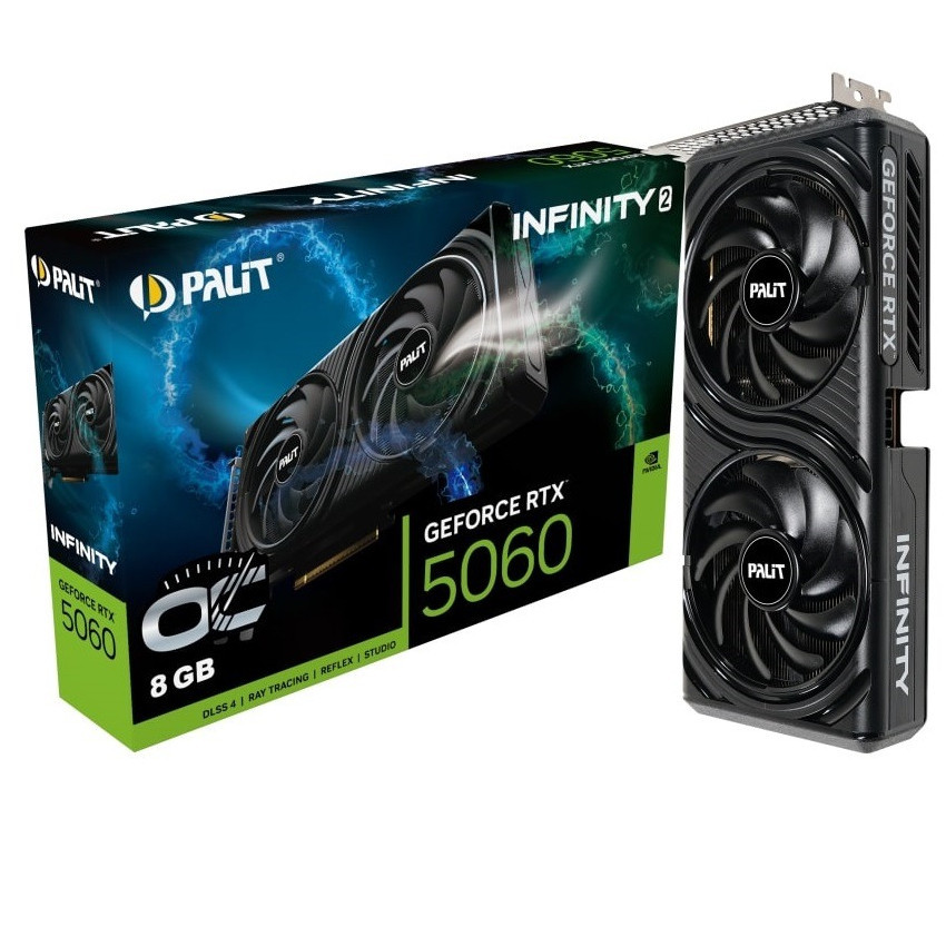 Відеокарта GF RTX 5060 8 GB GDDR7 Infinity 2 OC Palit (NE75060V19P1-GB2063L) ( 15629 ) Харків - фото 12