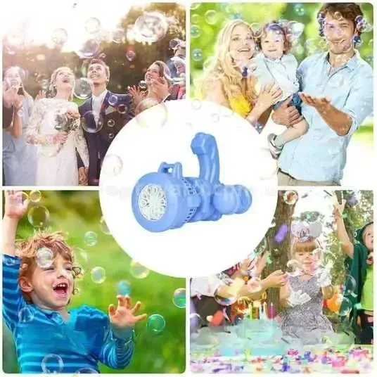 Детский пулемет генератор мыльных пузырей от батареек Bubble machine toy Коломыя