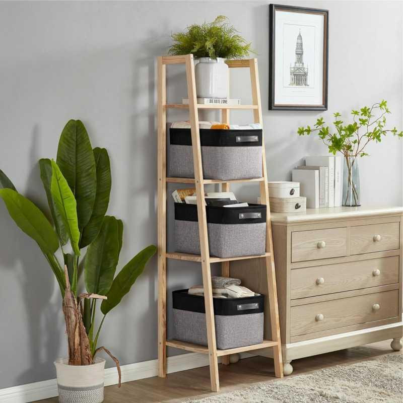 Набір Корзин Органайзерів Lovely Svi 3 шт : 38×28×24 см - Сіро- чорний Київ - фото 5