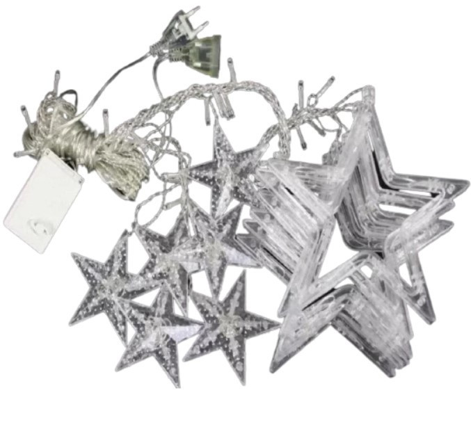 Гірлянда-штора STAR CURTAIN MULTI 7753 Зірки, багатобарвна Вінниця - фото 1