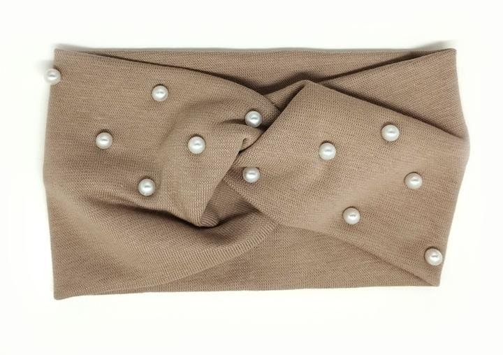 Повязка на голову детская темно-бежевая Киев - изображение 1