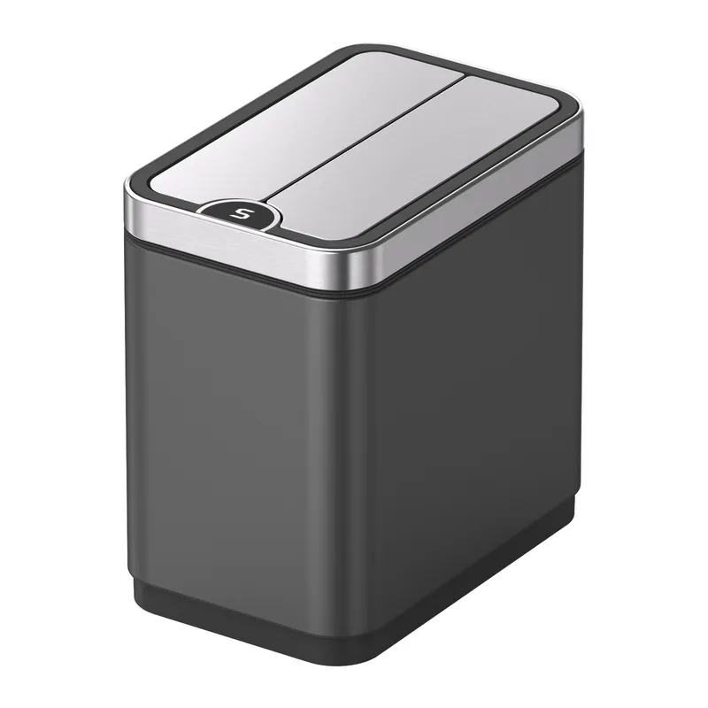 Відро для сміття сенсорне Koer TC-020112-07 12 л колір графіт нерж. сталь антипалець (KR5583) Чернівці - фото 3