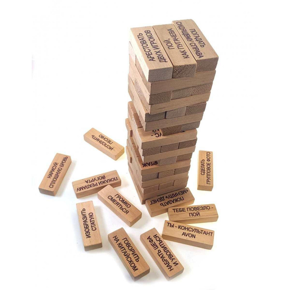 Игра Дженга с фантами 60 брусков Киев - изображение 4