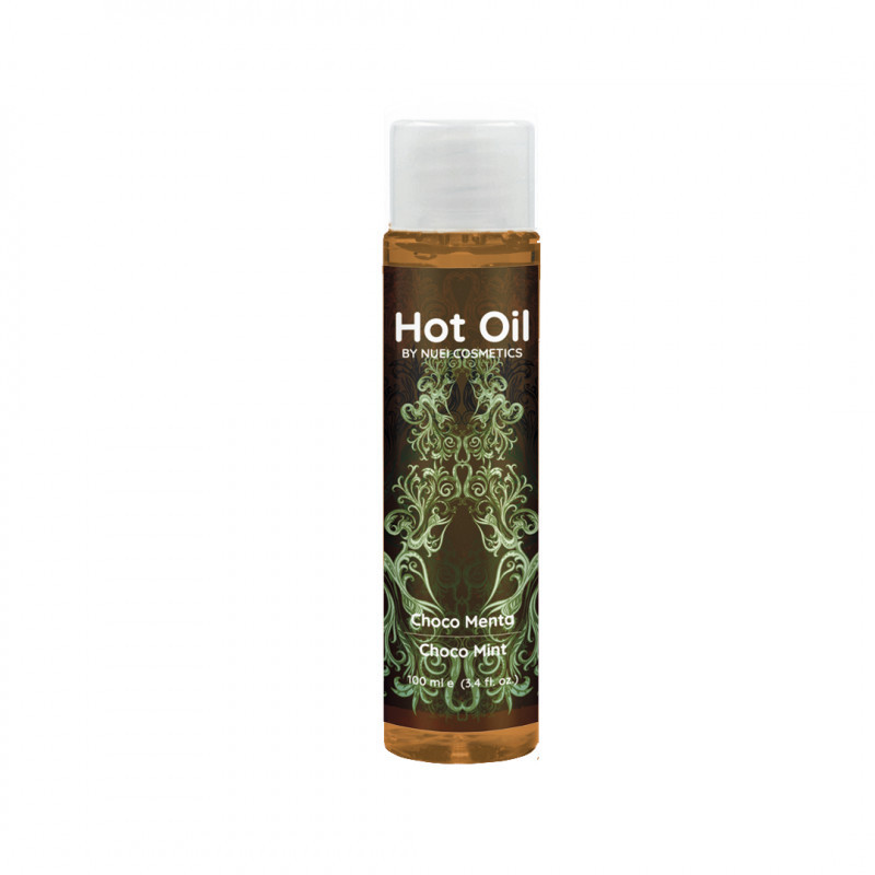 Согревающее съедобное массажное масло вкус: шоколад-мята HOT OIL, 100 мл Nuei (Испания) Sex Aura Киев - изображение 2