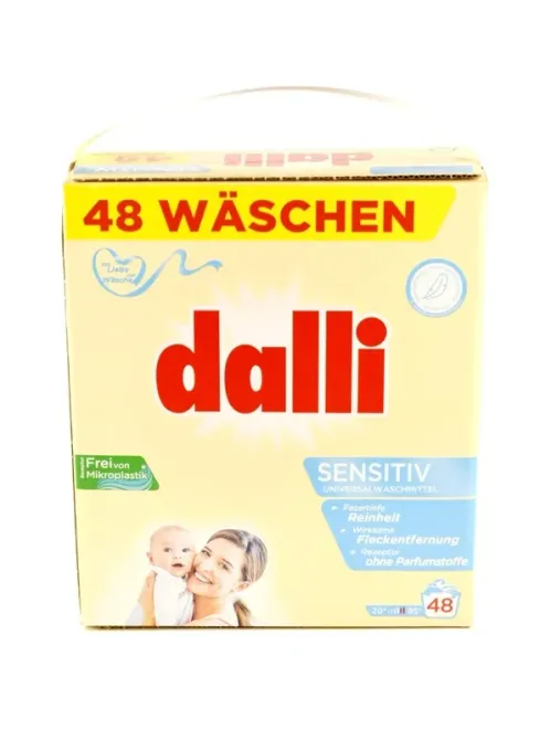 Порошок для стирки детского белья Dalli Sensetiv 3,12 кг 48 циклов стирки Германия Львов - изображение 1