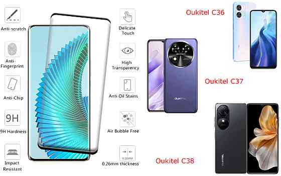 Захисне скло HyperGlass Pro для Oukitel C36, Oukitel C37, Oukitel C38 – максимальна чутливість та захист Київ