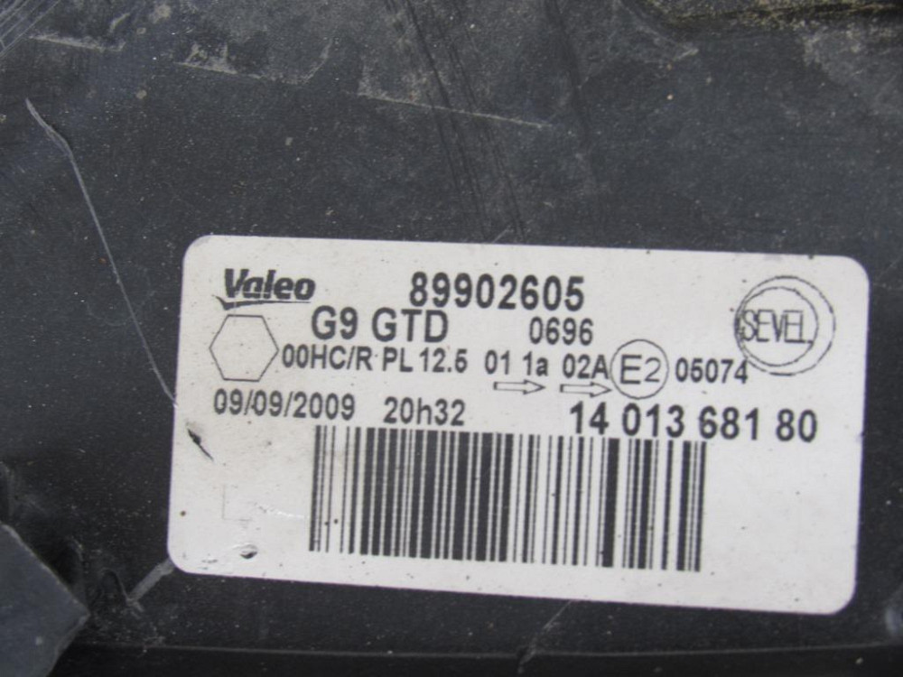 Фара ліва Citroen Jumpy 2007-2014 Ковель - фото 2