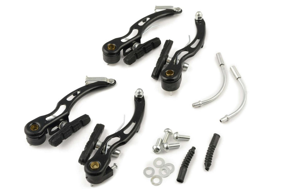 Гальмо велосипеда V-brake (чорне) (комплект, перед + зад) Мукачево - фото 1