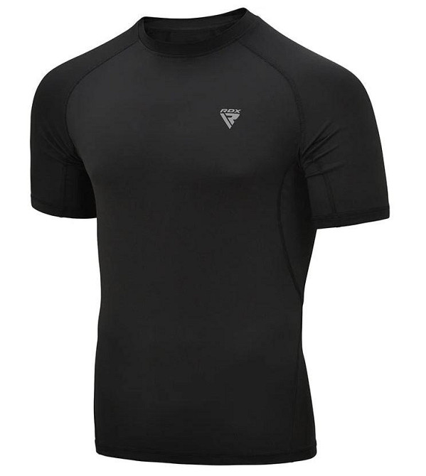 Рашгард із коротким рукавом RDX T15 Black 3XL Київ - фото 1