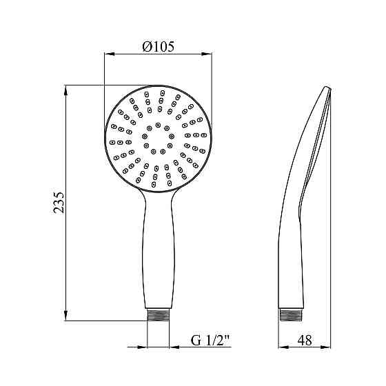 Лійка для душу Kroner KRM - C720 Київ